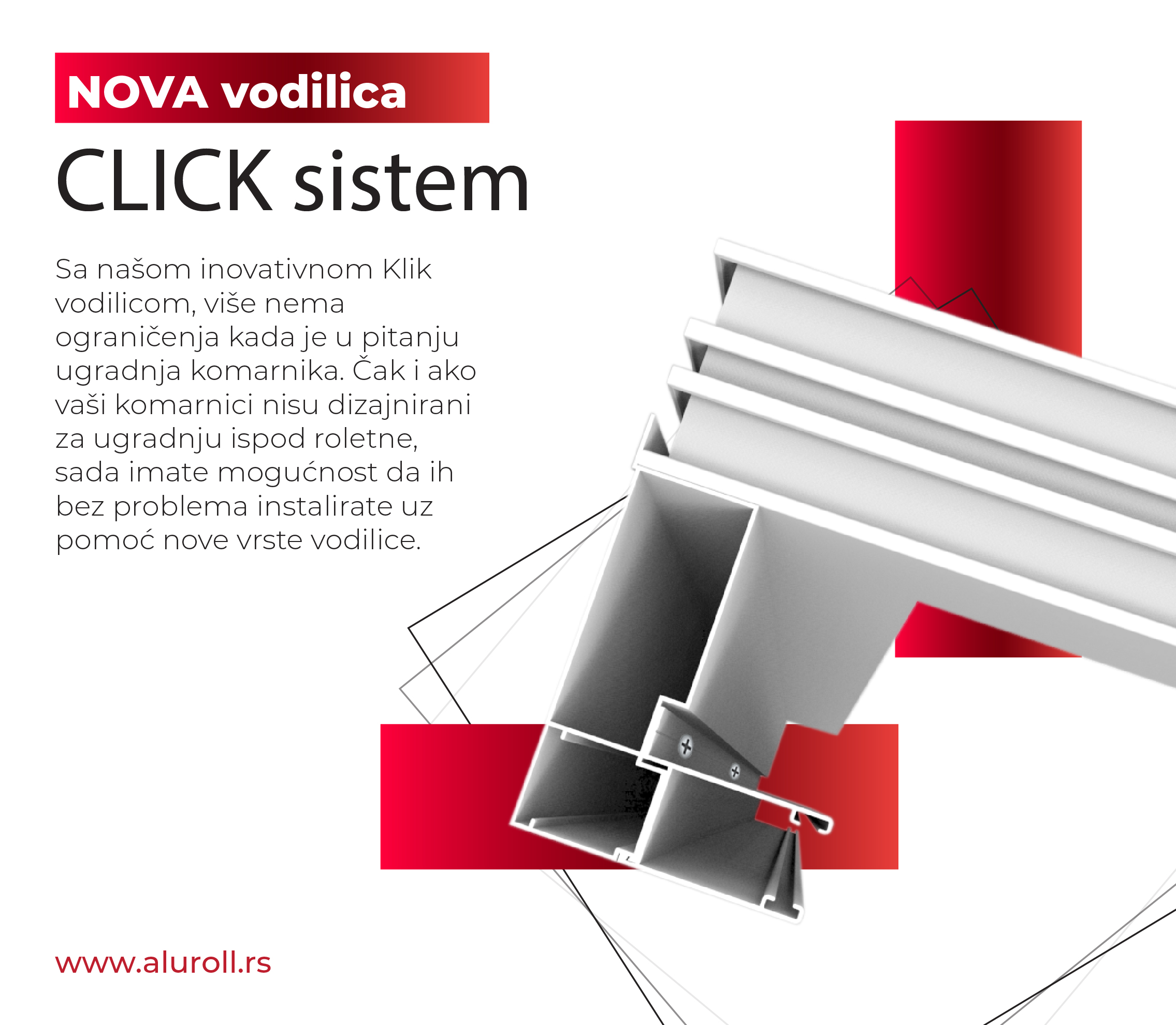 NOVA CLICK vodilica sa dodatkom